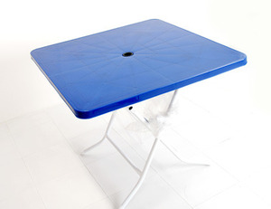 플라스틱테이블 사각 / 파라솔,야외, 접이식 테이블