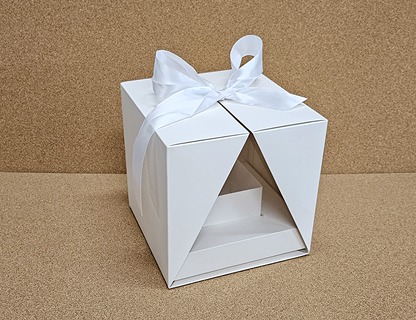 선물 상자 과일 꽃 포장 케이스 리본 박스 투명 정사각 디저트