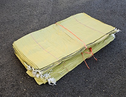 노랑 왕마대 폐기물 자루 재활용 포장 청소 낙엽마대 1000×1200mm 100장